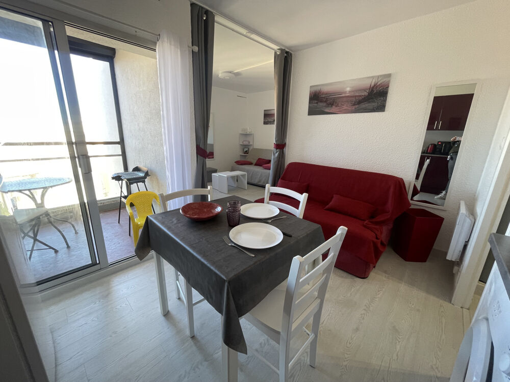 Location Appartement Location de vacances Le Barcarès, Beau T2 vue mer dernier étage WIFI et parking privé ! Le barcares