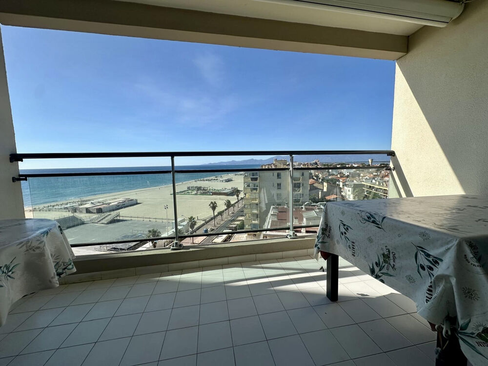 Vente Appartement CANET PLAGE, grand volume face mer + garage box Canet en roussillon