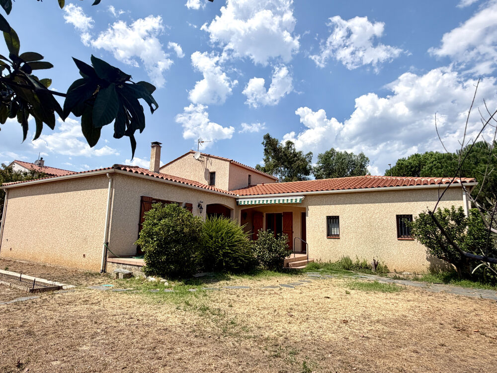 Vente Maison Proche Ille SUR TET Villa 4 faces Construction de Qualité hors lotissement sur 1219 m2 clos Ille sur tet