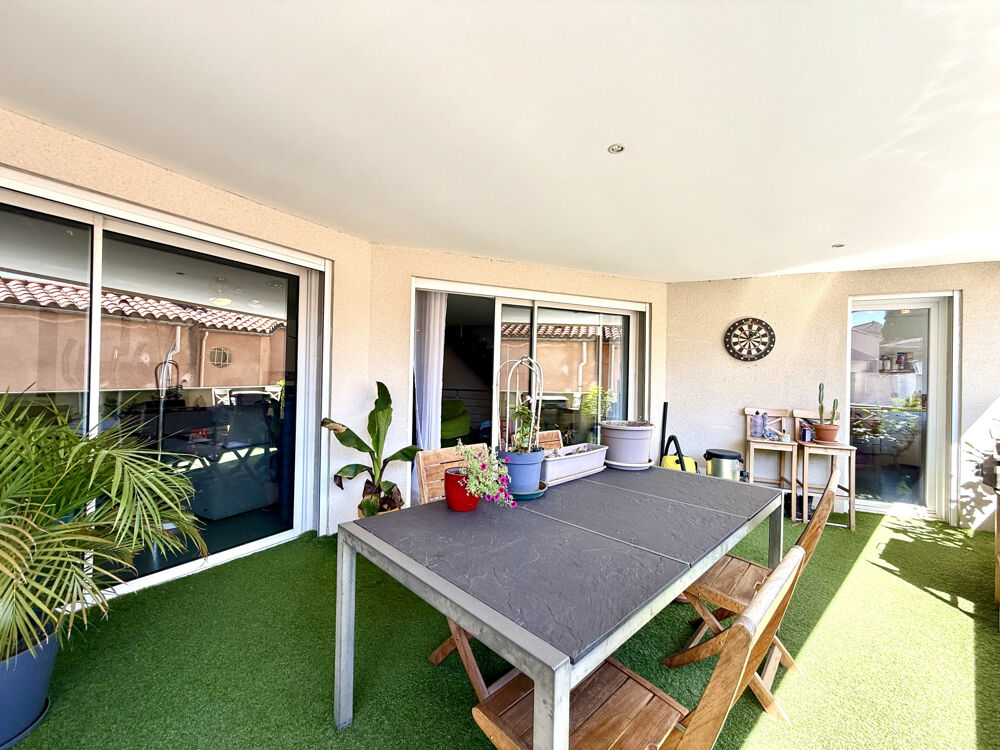 Vente appartement Duplex T5 terrasses, garage et places de parking,66180 Villeneuve de la Raho.