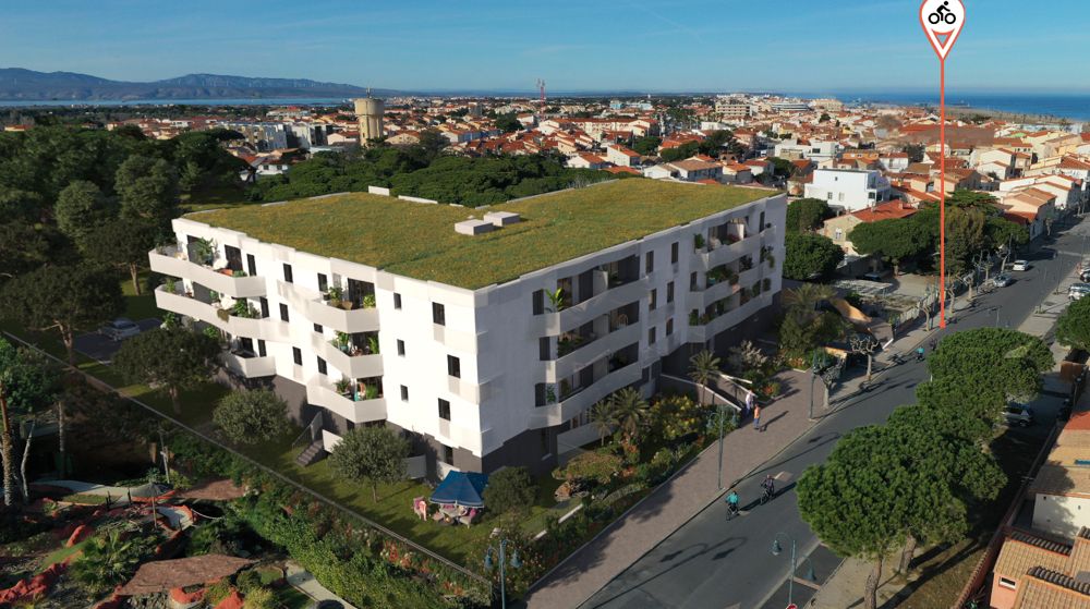 Vente Appartement Le Bahia Le Barcarès quartier village T2 terrasse et parking ! Le barcares