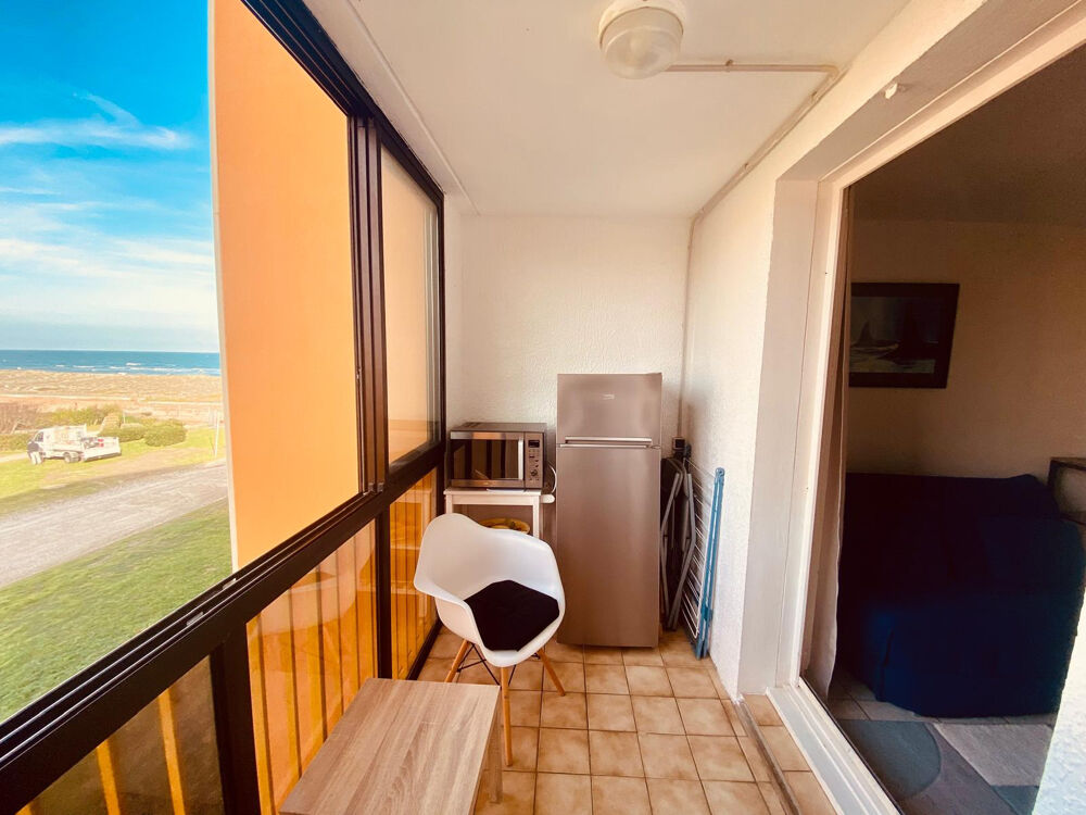 Le Barcarès Studio cabine entièrement rénové vue latérale sur la mer !