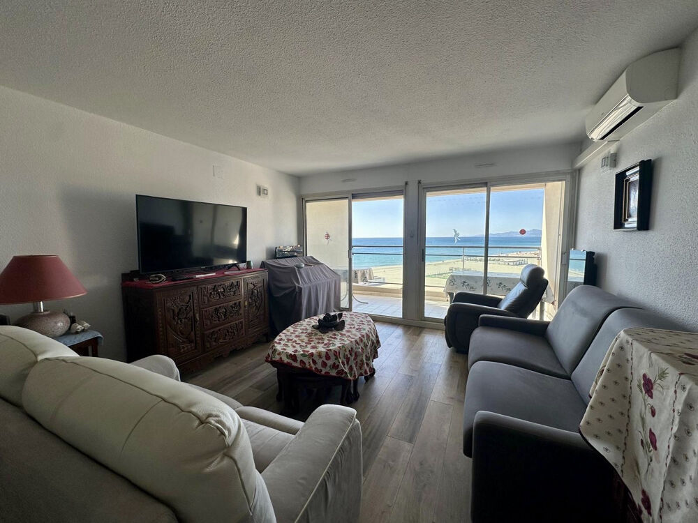 Vente Appartement CANET PLAGE, grand volume face mer + garage box Canet en roussillon