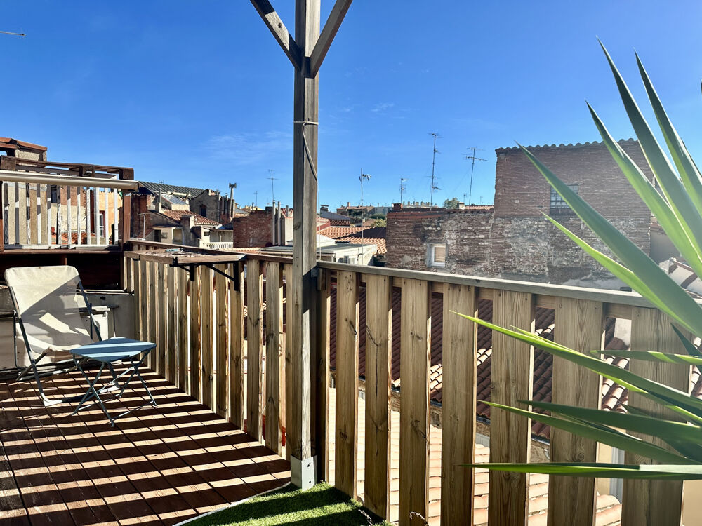 Vente lot de 2 appartements avec terrasse, rue de la cloche d'or, plein centre ville 66000 Perpignan.