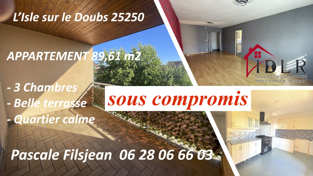 Appartement T4 avec terrasse couverte