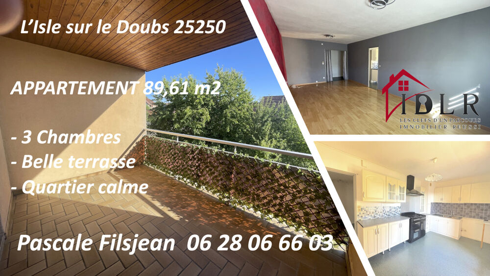 Appartement T4 avec terrasse couverte