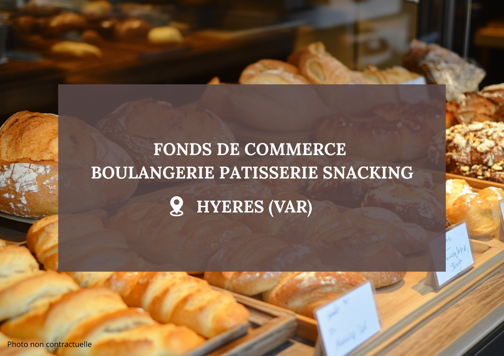   FONDS DE COMMERCE BOULANGERIE/PATISSERIE 