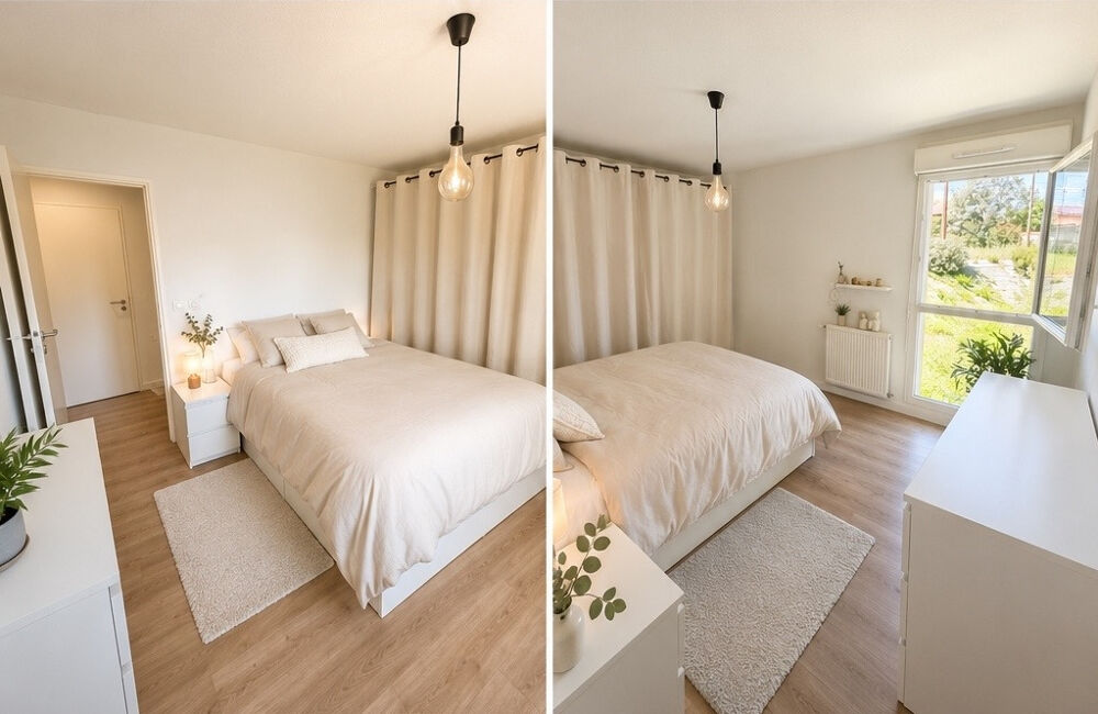 Superbe T3 en duplex lumineux, terrasse sans vis à vis, jardin privatif