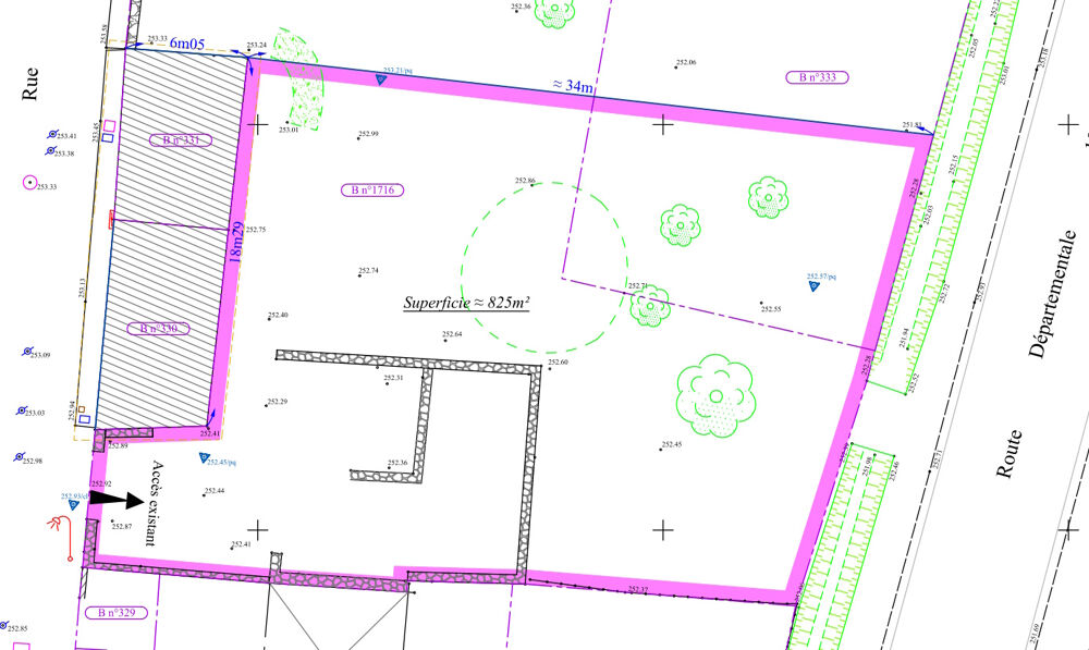 Vente Terrain Terrain constructible non viabilisé de 825m2 La buissiere