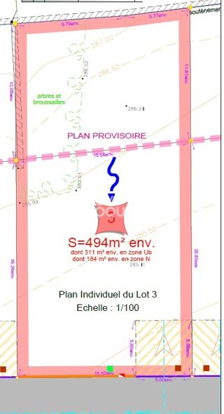  Terrain à vendre 494 m²