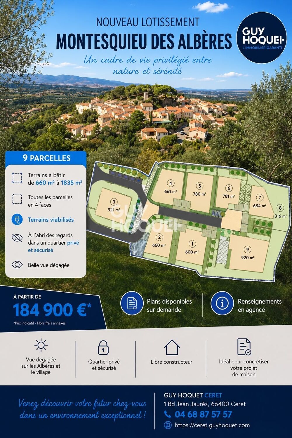 Vente Terrain terrain Montesquieu-des-albères