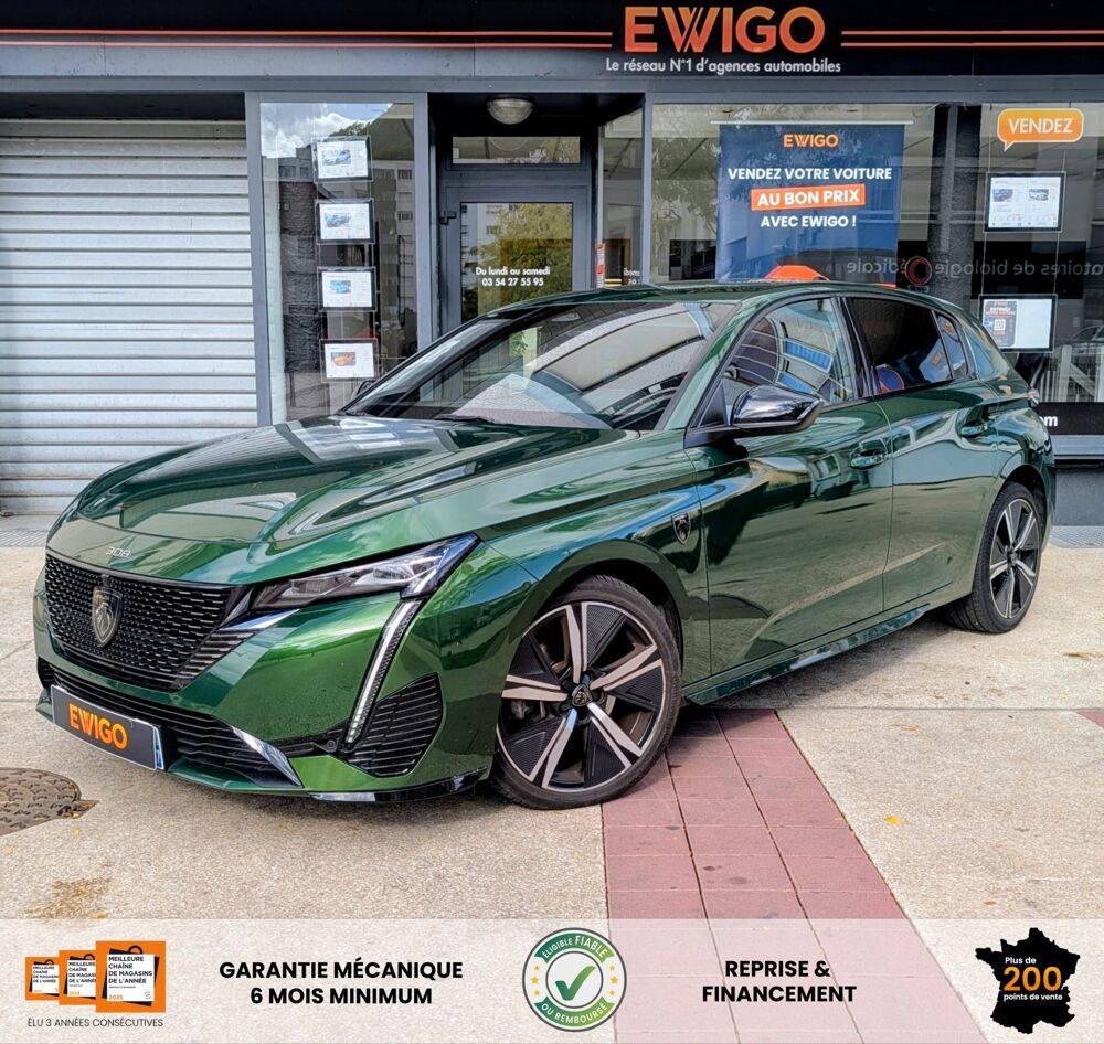 308 1.5 BLUEHDI 130 GT EAT8 BVA - CARPLAY GPS CAMERA REGUL ADAPT 2022 occasion 57600 Forbach