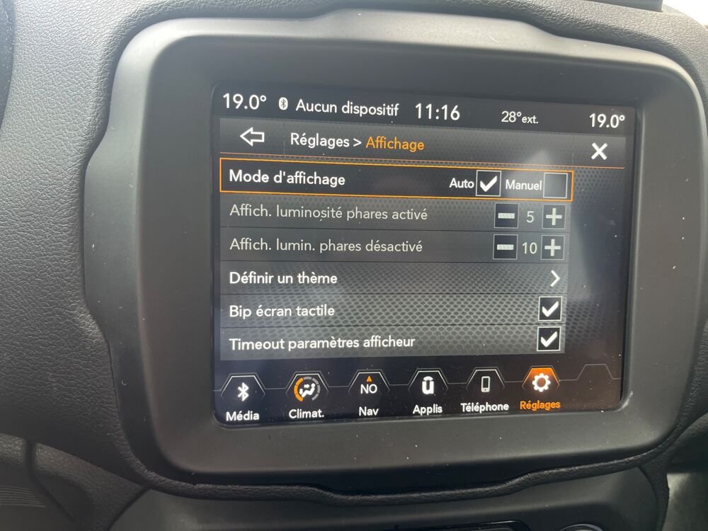 Renegade 1L T-GDI 120ch LIMITED APPLE CARPLAY / CAMERA DE RECUL 2019 occasion 38420 Le Versoud