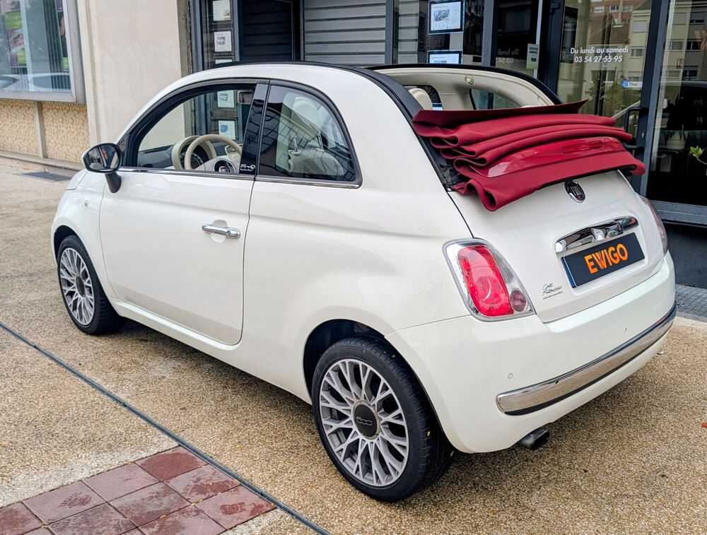 500 C 0.9 TWINAIR 85ch LOUNGE - RADAR AR CAPOTE ROUGE - ENTRETIEN 2014 occasion 57600 Forbach