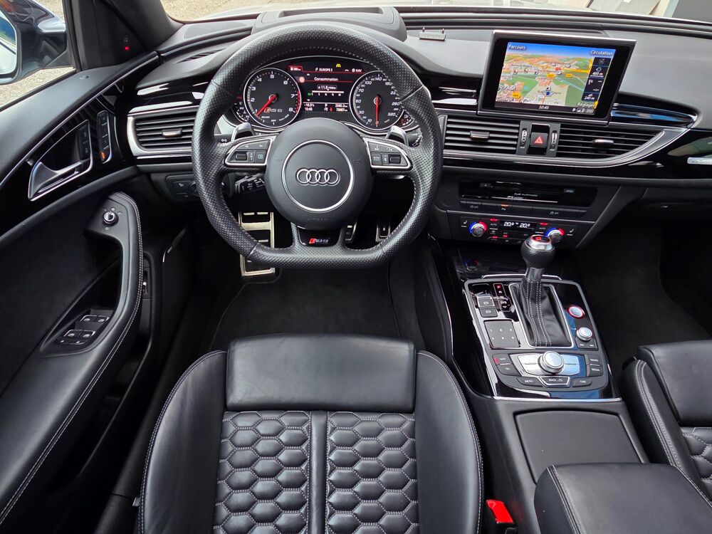 RS6 AVANT 4.0 TFSI 605 ch PERFORMANCE QUATTRO Gris Argent Fleure 2017 occasion 68170 Rixheim