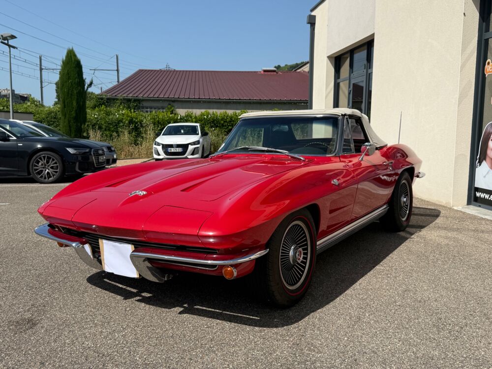 Corvette STING RAY CABRIOLET V8 327ci BOITE MANUELLE 4 1964 occasion 69420 Ampuis