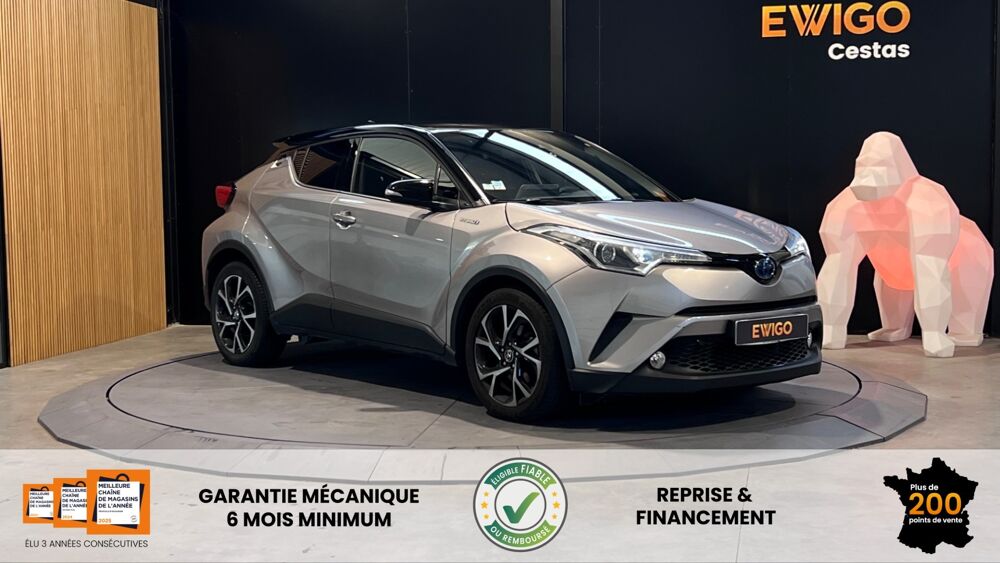 C-HR 1.8 122H 100 FULL-HYBRID DESIGN BVA - CAMERA DE RECUL - PEI 2019 occasion 33610 Cestas