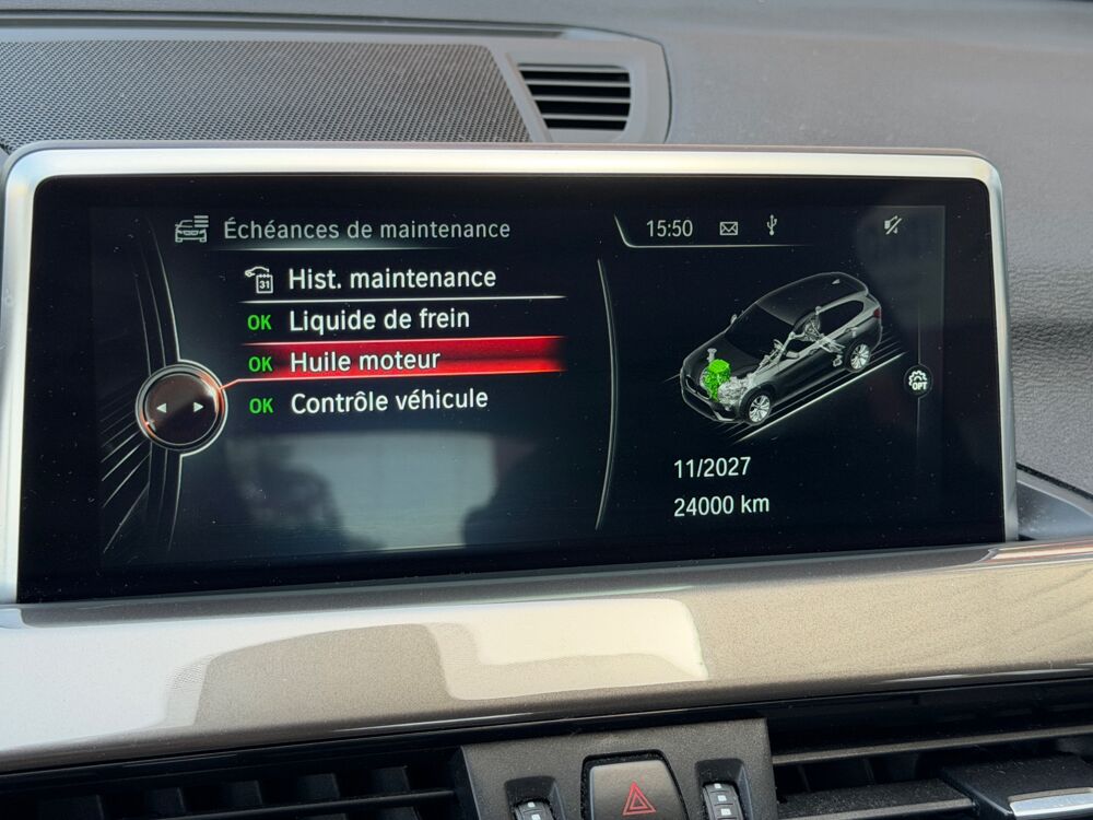 X1 (F48) XDRIVE 25 DA 231 ch X-LINE - ENTRETIEN CONSTRUCTEUR 2016 occasion 64320 Idron