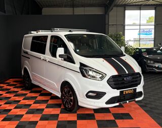 Transit Custom FOURGON CABINE APPROFONDIE 2.0 ECOBLUE 185 CH L1H1 SPORT / C 2020 occasion 29000 Quimper