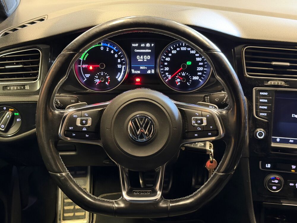 Golf 1.4 TFSI 204 Ch HYBRID GTE GPS/ CARPLAY 2016 occasion 24750 Tr&eacute;lissac