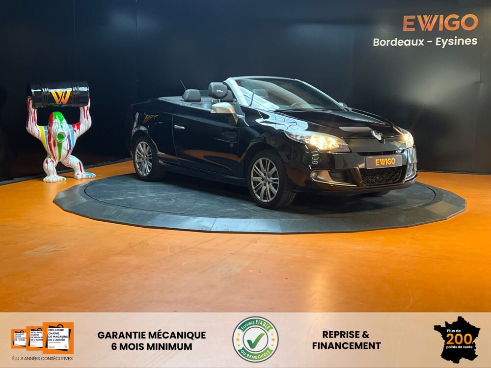 M&eacute;gane CC 1.5 DCI 110 GT LINE EDC BVA // GPS // REGULATEUR - LIMITE 2012 occasion 33320 Eysines