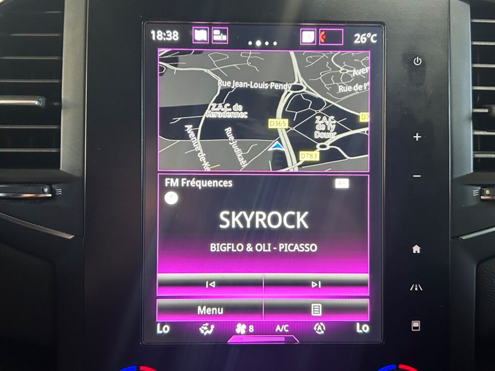 M&eacute;gane 1.3 TCE 159 CH EDC GT LINE / CAM&Eacute;RA DE RECUL / CARPLAY / AFF 2019 occasion 29000 Quimper