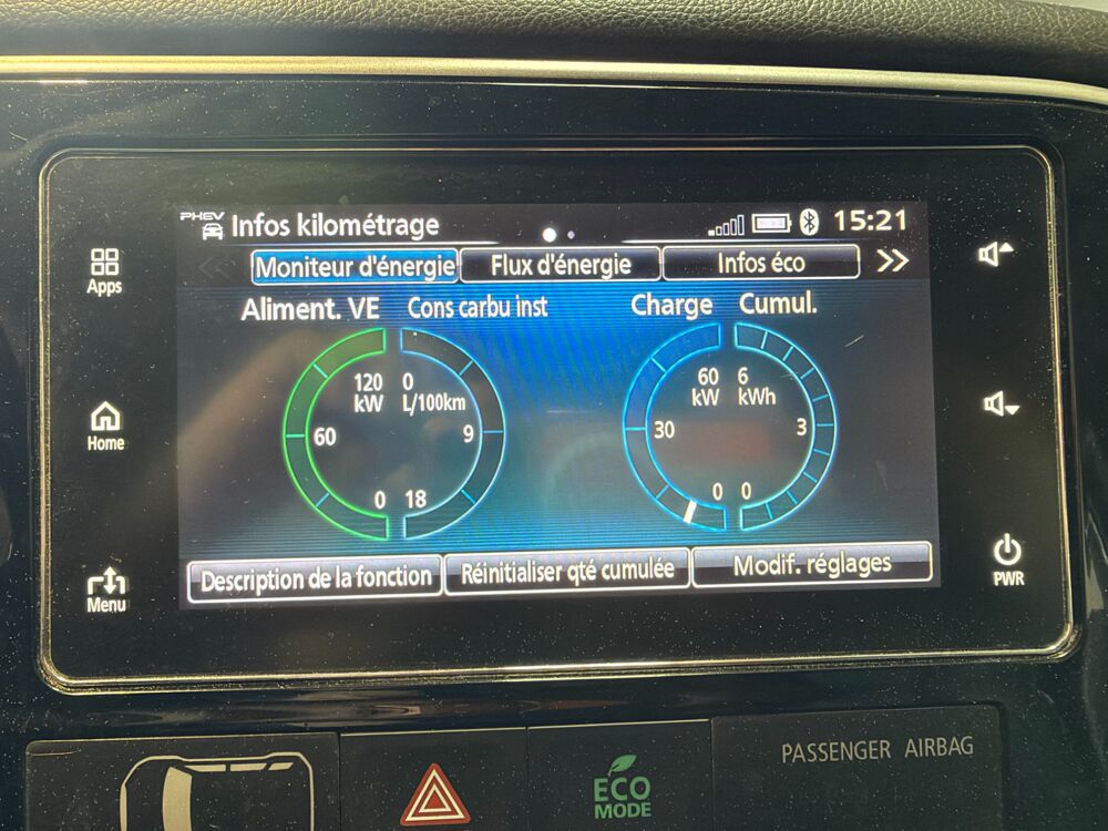 Outlander III (3) PHEV HYBRIDE RECHARGEABLE 200 ch INTENSE STYLE 4WD 2017 occasion 65290 Juillan