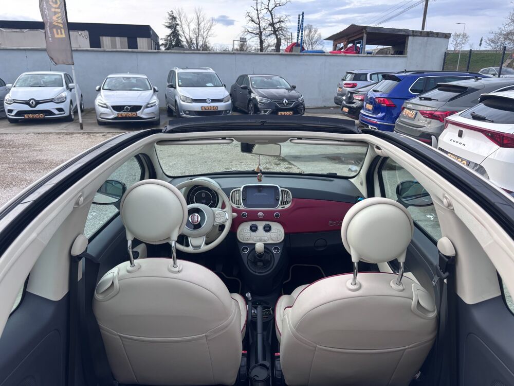 500 CABRIOLET 1.2 70 60EME N104/560 / CARPLAY / RADAR AR 2018 occasion 42160 Andr&eacute;zieux-Bouth&eacute;on