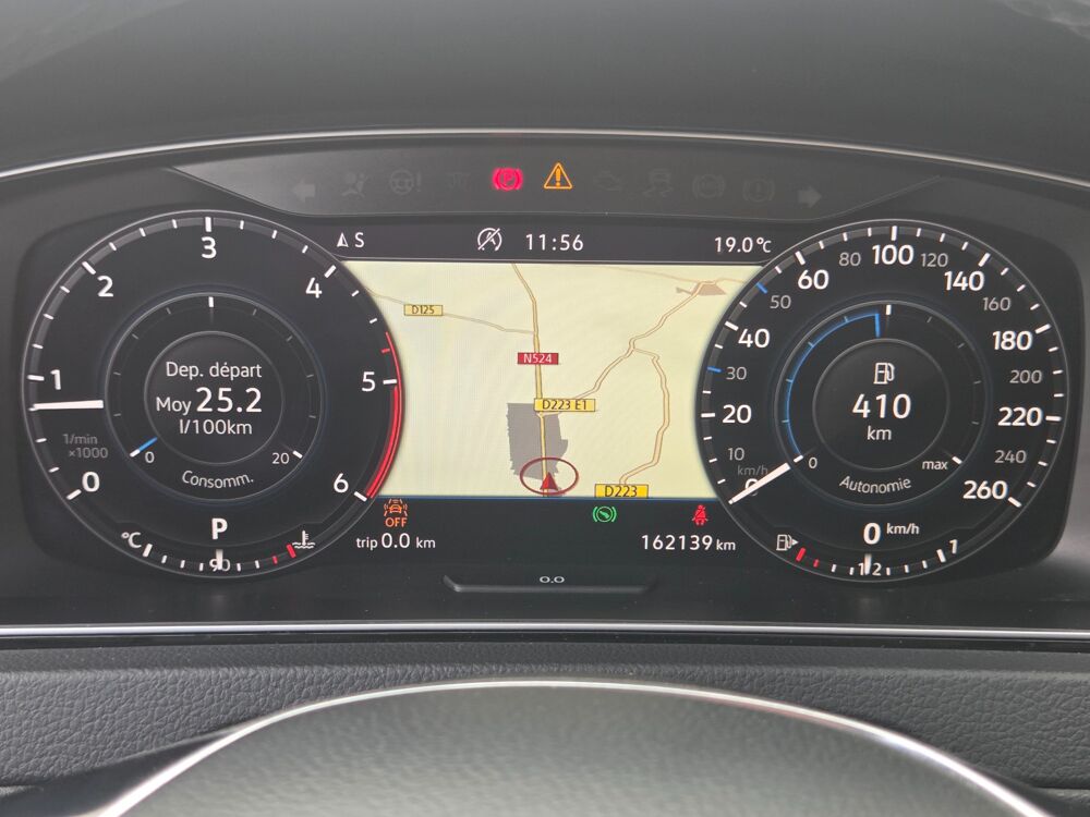 Golf 2.0 TDI 150 Cv CARAT EXCLUSIVE AVEC PACK R-LINE EXTERIEUR DS 2019 occasion 33210 Maz&egrave;res