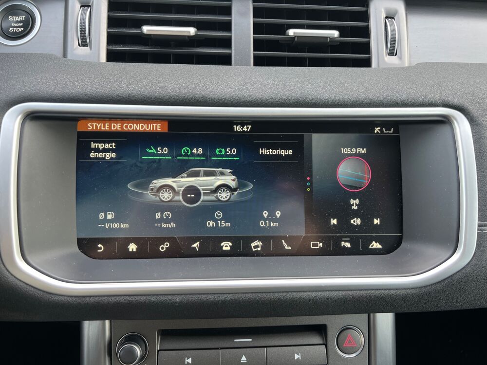 Range Rover Evoque 2.0 TD4 180 cv HSE DYNAMIQUE 4WD BVA - TURBO NEUF - TOIT PAN 2018 occasion 68170 Rixheim