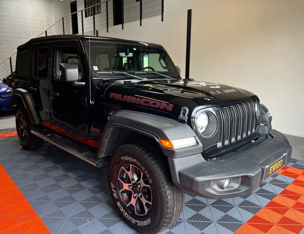 Wrangler UNLIMITED 2.2 CRD RUBICON 200CH BVA/ CARTE GRISE VASP/ SUIVI 2019 occasion 33260 La Teste-de-Buch