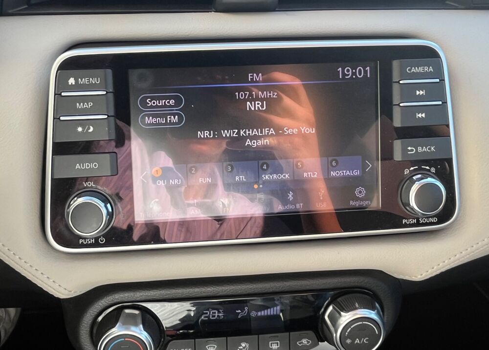 Micra 1.5 dci 90 TEKNA + CAM&Eacute;RA + CARPLAY + R&Eacute;GULATEUR + LINE ASSI 2019 occasion 54000 Nancy