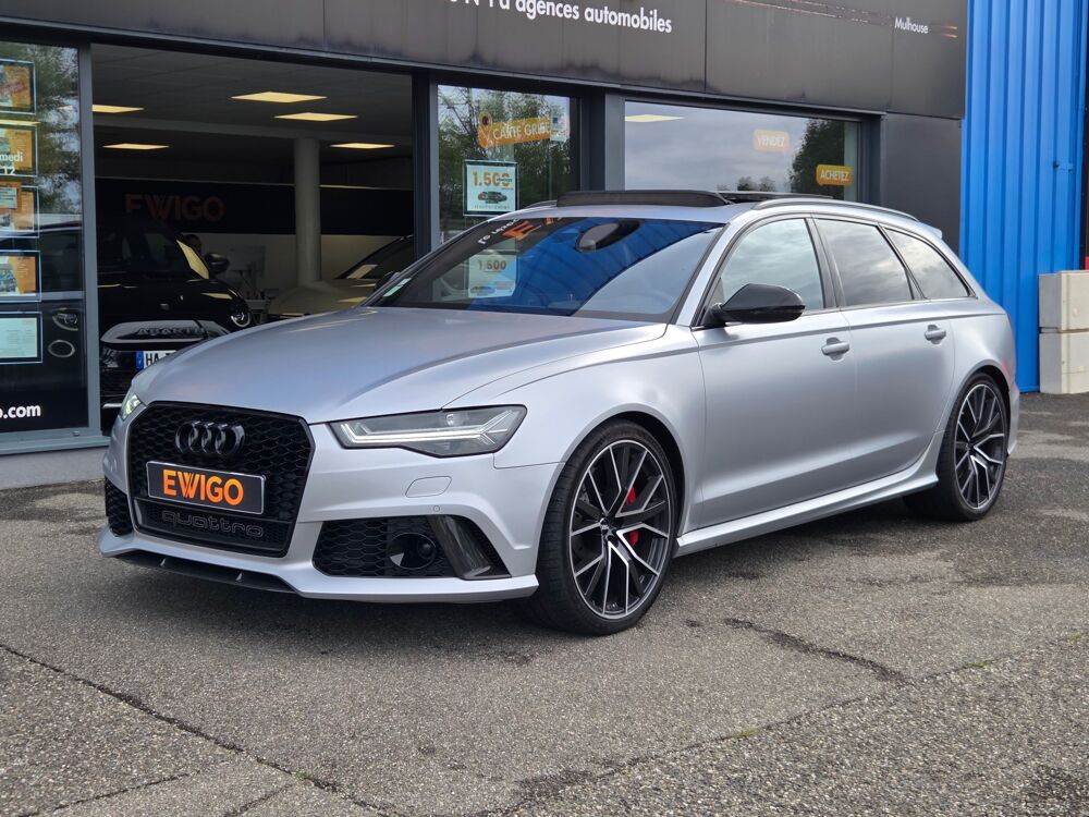 RS6 AVANT 4.0 TFSI 605 ch PERFORMANCE QUATTRO Gris Argent Fleure 2017 occasion 68170 Rixheim