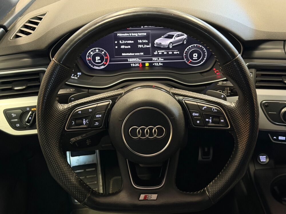 A4 AVANT 2.0 TDI 150 Ch S-LINE S-TRONIC BVA ORIGINE FRANCE / CA 2017 occasion 24750 Tr&eacute;lissac