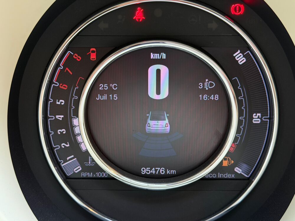 500 CABRIOLET 1.2 FINITION LOUNGE - RADAR DE RECUL - CLIMATISATI 2017 occasion 33320 Eysines