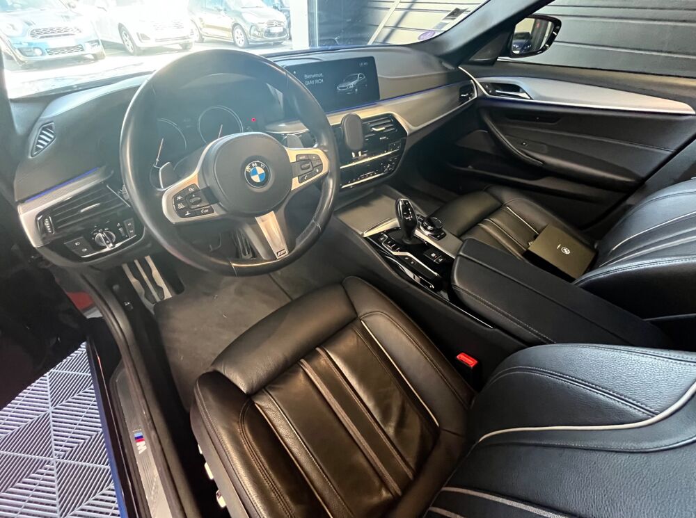 S&eacute;rie 5 3.0 540I 340CH PACK M XDRIVE COVERING/COULEUR D'ORIGINE BLEU 2018 occasion 33260 La Teste-de-Buch