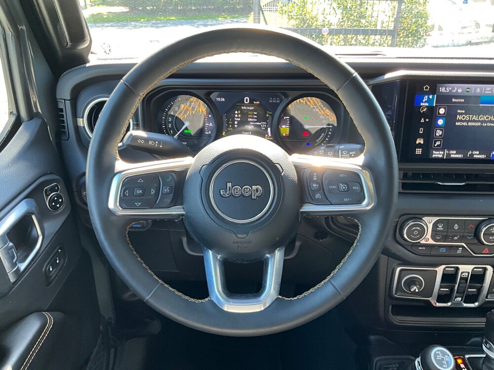 Wrangler 2.0 T 380H 270 4XE HYBRID PHEV UNLIMITED SAHARA AWD BVA 2024 occasion 17000 La Rochelle