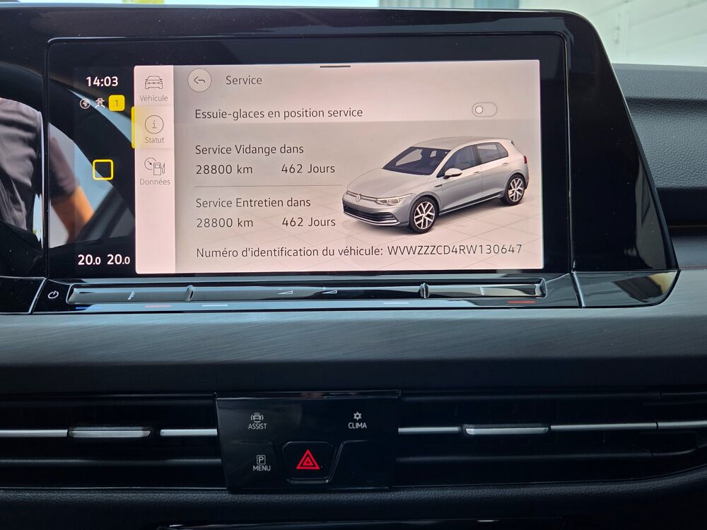 Golf 1.5 E-TSI 150 EVO2 MHEV HYBRID STYLE DSG 1&egrave;re MAIN 2023 occasion 68170 Rixheim