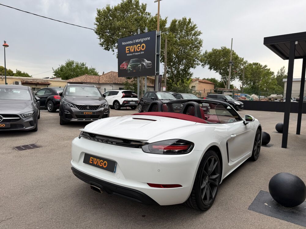 Boxster (982) 2.0 300CH - BVM6 - CUIR ETENDU ROUGE BORDEAUX - JANTES 2020 occasion 13700 Marignane