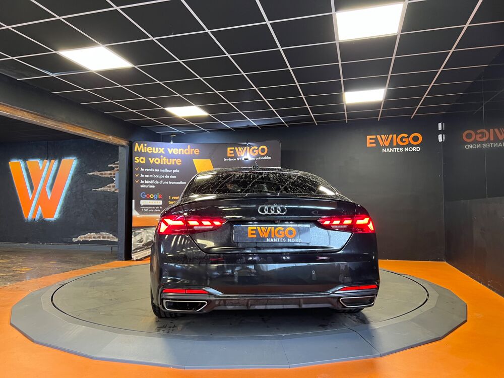 A5 SPORTBACK 40 TDI 205 BLACK LINE S-TRONIC BVA // SI&Egrave;GES &Eacute;LECT 2022 occasion 44300 Nantes