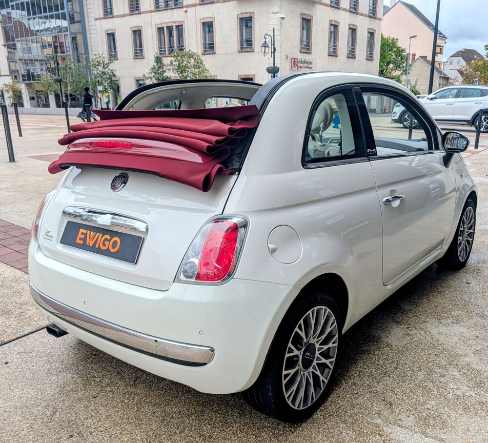 500 C 0.9 TWINAIR 85ch LOUNGE - RADAR AR CAPOTE ROUGE - ENTRETIEN 2014 occasion 57600 Forbach
