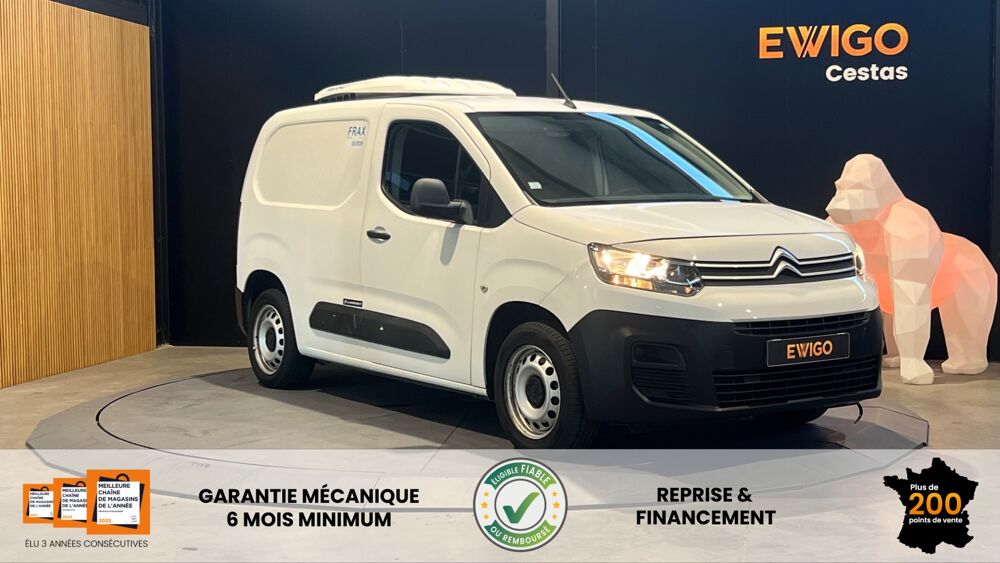Berlingo FOURGON 1.6 BLUEHDI 100 Ch BVM5 FRIGORIFIQUE - TVA RECUPERAB 2019 occasion 33610 Cestas