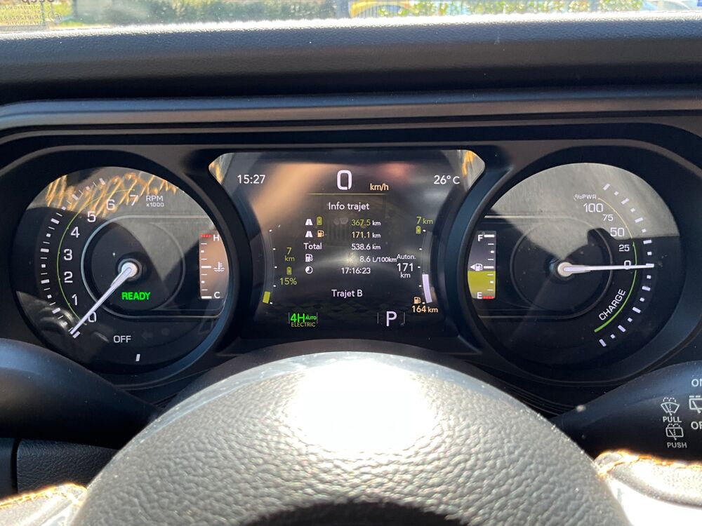 Wrangler 2.0 T 380H 270 4XE HYBRID PHEV UNLIMITED SAHARA AWD BVA 2024 occasion 17000 La Rochelle