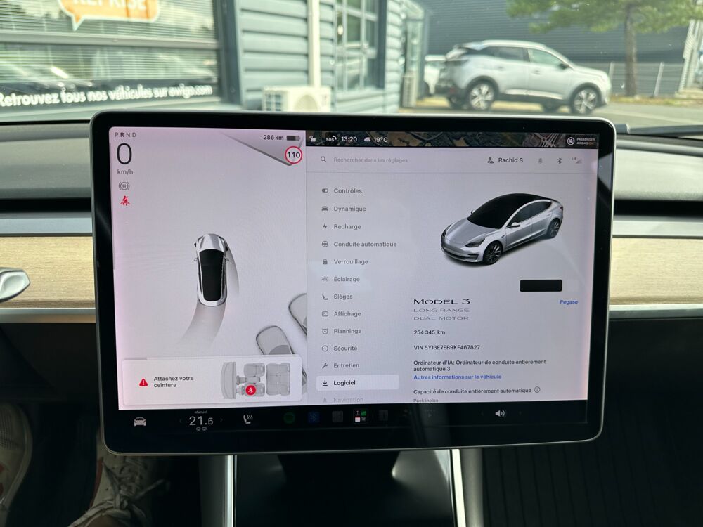 Model 3 LONG RANGE DUAL MOTOR 4WD / SOH 80% 400 Km AUTONOMIE 2019 occasion 44220 Cou&euml;ron