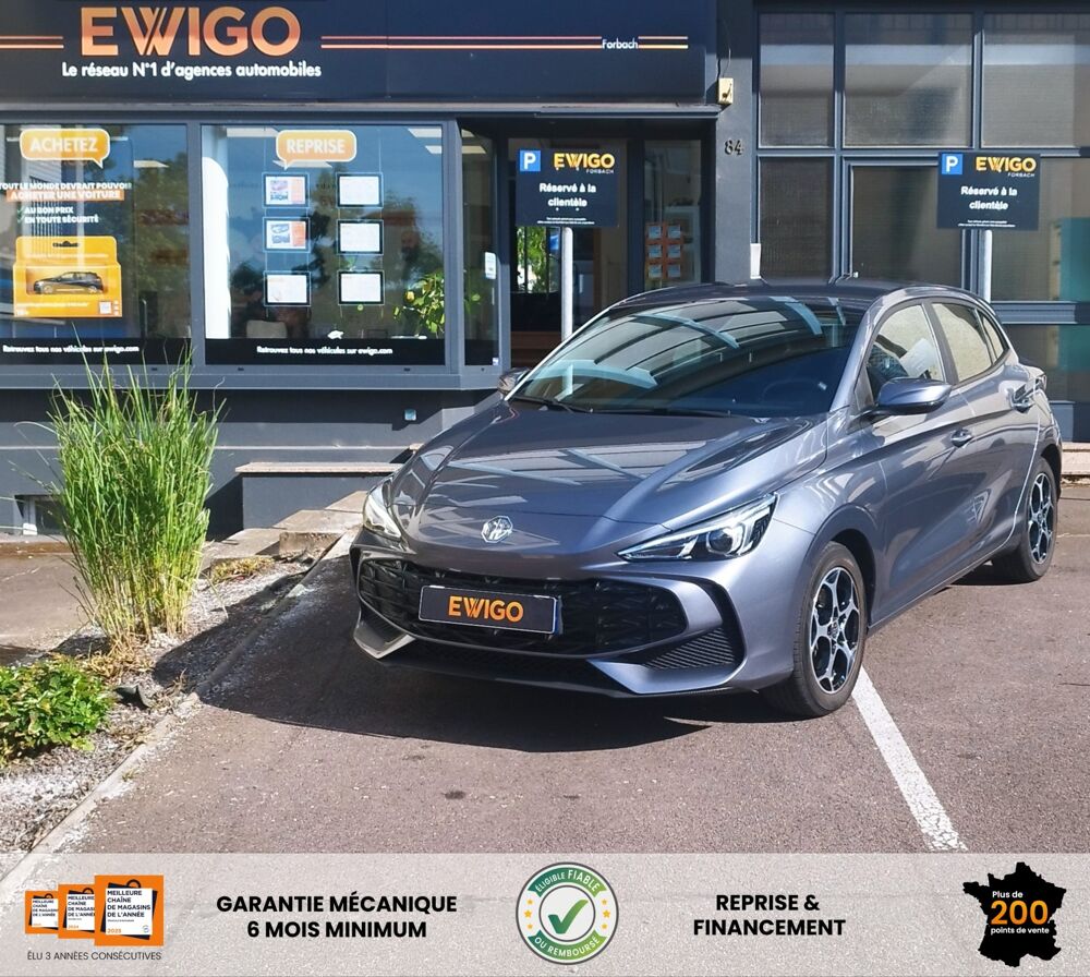 MG3 1.5 195H 100 FULL-HYBRID 1.83KWH COMFORT BVA - 1ER MAIN - EN 2024 occasion 57600 Forbach