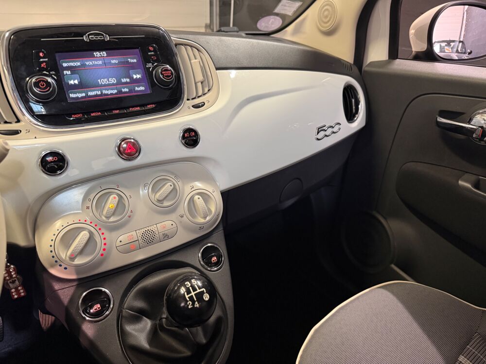 500 0.9 TWINAIR 85ch LOUNGE TOIT PANORAMIQUE/ CLIM/ BLUETOOTH 2016 occasion 78125 Gazeran