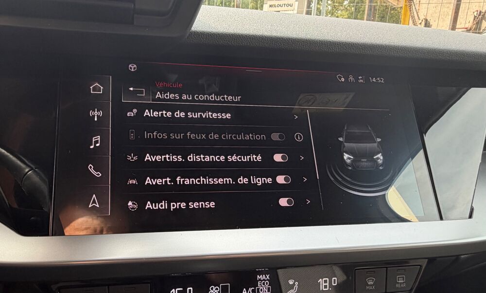 A3 IV SPORTBACK 30 TFSI MHEV 110 DESIGN S TRONIC 7 2021 occasion 54000 Nancy