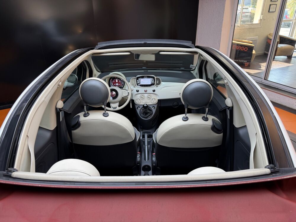 500 CABRIOLET 1.2 FINITION LOUNGE - RADAR DE RECUL - CLIMATISATI 2017 occasion 33320 Eysines