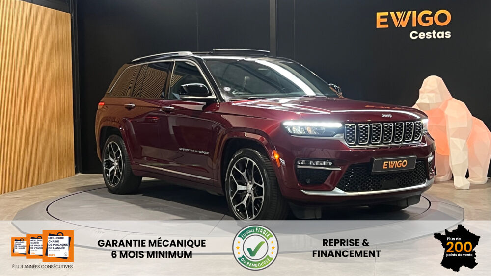 Grand Cherokee 2.0 T 380ch 4XE HYBRID PHEV SUMMIT RESERVE AWD BVA / GARANTI 2023 occasion 33610 Cestas