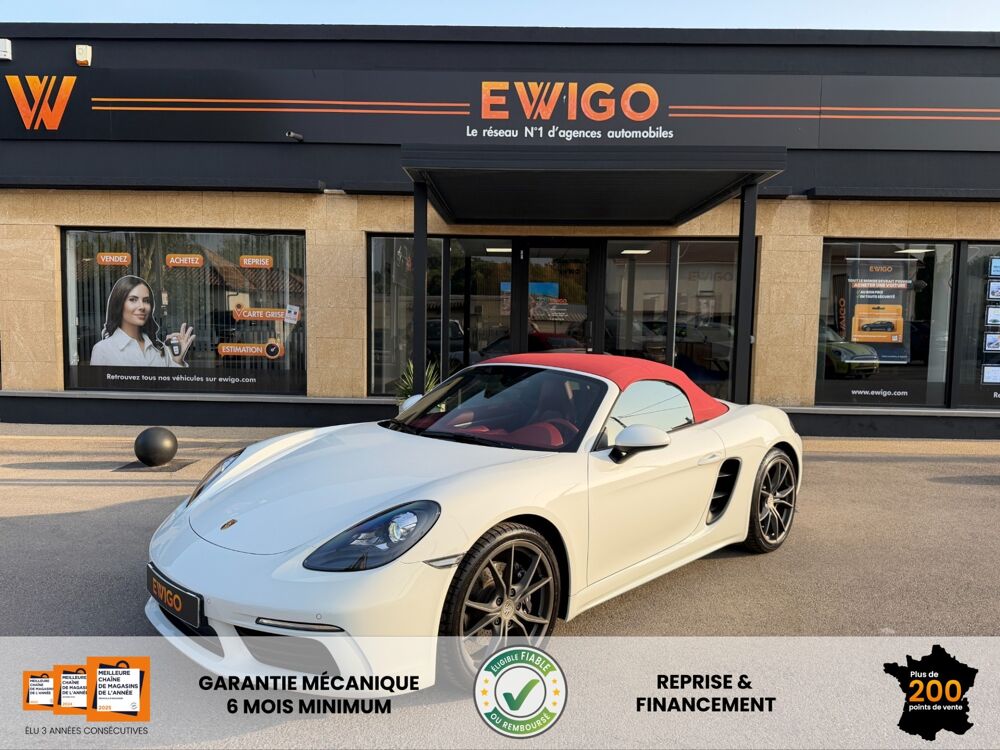 Boxster (982) 2.0 300CH - BVM6 - CUIR ETENDU ROUGE BORDEAUX - JANTES 2020 occasion 13700 Marignane